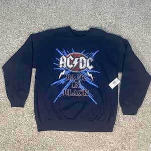 AC/DC Back in Black Graphic Sweater